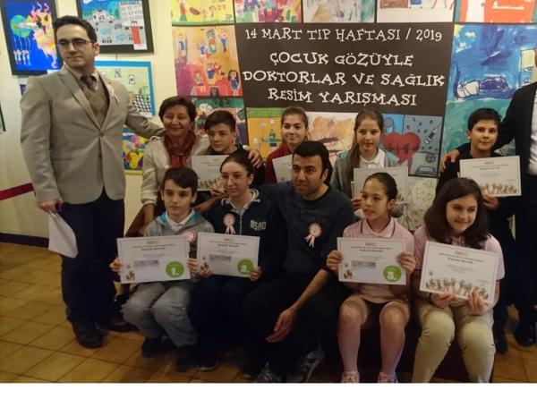 İstanbul Tabipler Odasının Düzenlediği Resim Yarışmasında Öğrencilerimiz Ödüllerini Aldılar